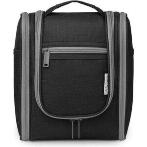 Hanging Travel Toiletry Bag Cosmetic Make up Organizer for Women and Men Black